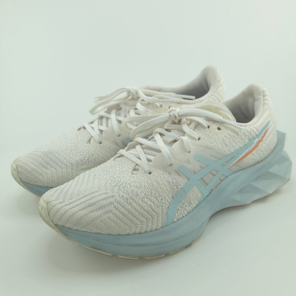 ASICS Novablast Pixel Noise White Aqua Angel Women's 6.5 Size Running Shoes